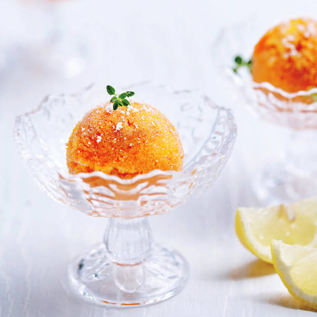 Soft Persimmon Sherbet